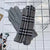 Women's Basic Lady Simple Style Plaid Gloves 1 Set