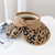 Women's Basic Leopard Big Eaves Sun Hat