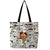 Women's Basic Letter Canvas Shopping Bags