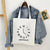 Women's Basic Letter Oxford Cloth Shopping Bags