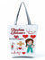 Women's Basic Letter Polyester Shopping Bags