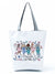 Women's Basic Letter Polyester Shopping Bags