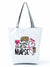 Women's Basic Letter Polyester Shopping Bags