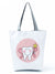 Women's Basic Letter Polyester Shopping Bags