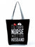 Women's Basic Letter Polyester Shopping Bags