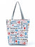 Women's Basic Letter Polyester Shopping Bags