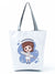 Women's Basic Letter Polyester Shopping Bags