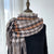 Women's Basic Plaid Imitation Cashmere Scarf