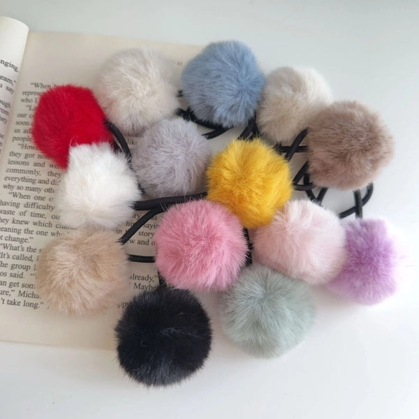 Women's Basic Simple Style Classic Style Multicolor Plush Hair Tie