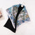 Women's Basic Simple Style Color Block Flower Satin Silk Scarf