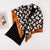 Women's Basic Simple Style Color Block Flower Satin Silk Scarf