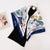 Women's Basic Simple Style Color Block Flower Satin Silk Scarf