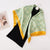 Women's Basic Simple Style Color Block Flower Satin Silk Scarf