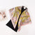 Women's Basic Simple Style Color Block Flower Satin Silk Scarf