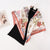 Women's Basic Simple Style Color Block Flower Satin Silk Scarf