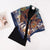 Women's Basic Simple Style Color Block Flower Satin Silk Scarf