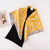 Women's Basic Simple Style Color Block Flower Satin Silk Scarf