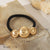 Women's Basic Simple Style Commute Solid Color Alloy Pleated Hair Tie