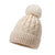 Women's Basic Simple Style Solid Color Pom Poms Eaveless Wool Cap