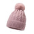 Women's Basic Simple Style Solid Color Pom Poms Eaveless Wool Cap