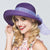 Women's Basic Solid Color Bowknot Crimping Straw Hat