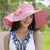 Women's Basic Solid Color Bowknot Flat Eaves Sun Hat