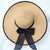 Women's Basic Solid Color Bowknot Side Of Fungus Straw Hat