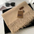 Women's Basic Solid Color Imitation Cashmere Tassel Scarf