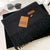 Women's Basic Solid Color Imitation Cashmere Tassel Scarf