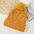 Women's Basic Sweet Simple Style Solid Color Pom Poms Pearl Eaveless Wool Cap