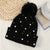 Women's Basic Sweet Simple Style Solid Color Pom Poms Pearl Eaveless Wool Cap