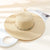 Women's Beach Shell Wide Eaves Straw Hat