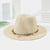 Women's Beach Solid Color Wide Eaves Straw Hat