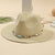 Women's Beach Solid Color Wide Eaves Straw Hat