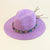 Women's Beach Solid Color Wide Eaves Straw Hat