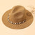 Women's Beach Solid Color Wide Eaves Straw Hat