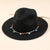 Women's Beach Solid Color Wide Eaves Straw Hat