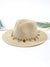 Women's Beach Solid Color Wide Eaves Straw Hat