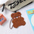 Women's Bear Pu Leather Open Card Holders