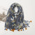 Women's Bohemian Geometric Cotton And Linen Winter Scarves