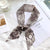 Women's Bohemian Letter Satin Printing Silk Scarves