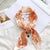 Women's Bohemian Letter Satin Printing Silk Scarves