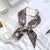 Women's Bohemian Letter Satin Printing Silk Scarves