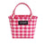 Women's Braid Color Block Plaid Vacation Square Open Handbag