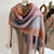 Women's Business Classic Style Color Block Imitation Cashmere Scarf