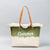 Women's Canvas Letter Gradient Color Elegant Square Magnetic Buckle Shoulder Bag