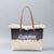 Women's Canvas Letter Gradient Color Elegant Square Magnetic Buckle Shoulder Bag