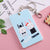 Women's Cartoon Plastic Hook Loop Card Holders