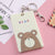 Women's Cartoon Plastic Hook Loop Card Holders