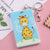 Women's Cartoon Plastic Hook Loop Card Holders